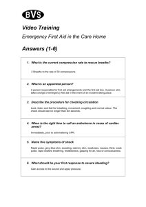 Emergency First Aid in the Care Home