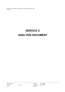 Analysis document