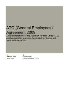 ATO (General Employees) Agreement 2009