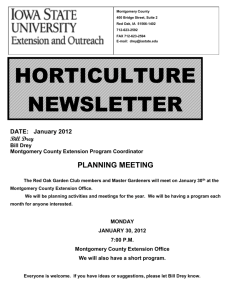 Horticulture Newsletter January 2012
