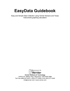 easydata guidebook - Vernier Software & Technology
