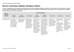 Multiple-intelligence-matrix