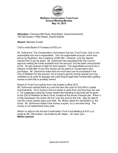 Waltham Conservation Trust Fund Annual Meeting Minutes May 14
