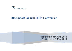 Blackpool Council: IFRS Conversion