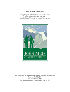 Draft date: 12/13/01 - John Muir Charter Schools
