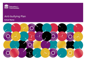 Anti-bullying Plan Template - NSW Department of Education