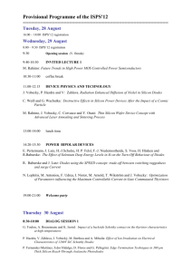 Provisional Programme of the ISPS'12