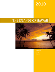 the islands of hawaii