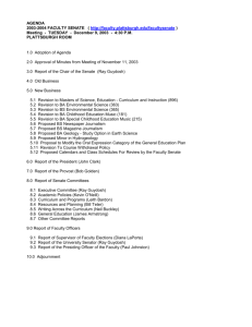 Agenda For Meeting of December 9, 2003