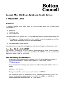 Looked after children emotional health service
