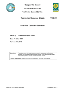 TGS / 07 - Safe Use: Centauro Bandsaw