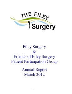 Filey Surgery & Friends of Filey Surgery Patient Participation Group