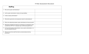 Information Technology Control Questionnaire