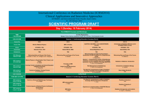 International Conference on Radiation Medicine (ICRM2014