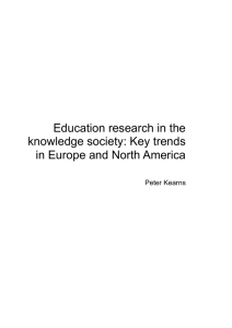 Education research in the knowledge society
