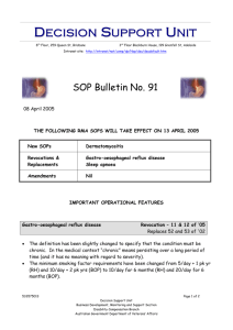 DSU bulletin 91 new SOPs April 05