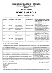 notice of poll - Allerdale Borough Council