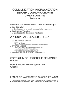 leader communication in organizations