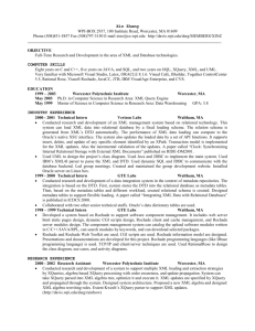R&D Resume () - Worcester Polytechnic Institute