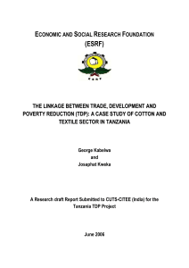 tdp case study report: cotton and textile industry in tanzania