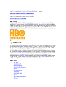 HBO Channel Info