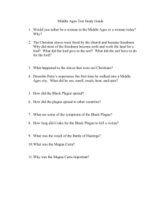 Middle Ages Test Study Guide