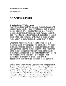 An Animal's Place