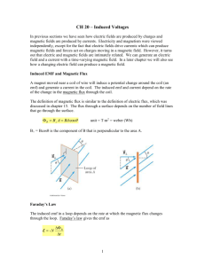 CH 20 – Induced Voltages