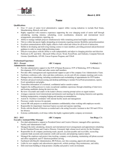Example Resume Format