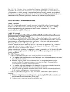 GSAUCSD Ad Hoc CHE Committee Proposal