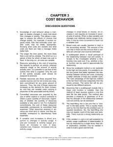 chapter 3 cost behavior