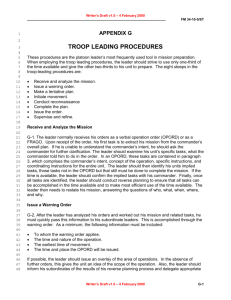troop leading procedures