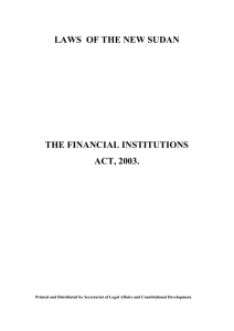 Financial Institutions Act