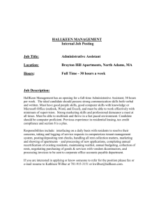 Administrative Assistant - Brayton Hill (Download