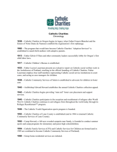 Catholic Charities Chronology 1838 – Catholic Charities in Oregon