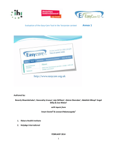 Easy care final report - HelpAge International