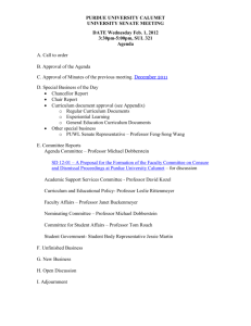 Agenda-Feb. 2012 - Purdue University Calumet