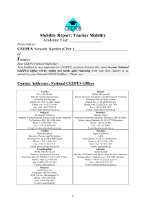 Mobility Report: Teacher Mobility Academic Year: Please indicate