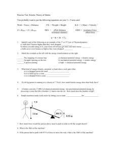 Practice Test: Kinetic Theory of Matter