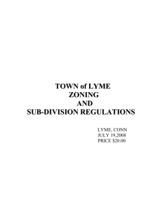 section 1 - Town of Lyme CT