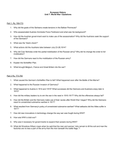 European History Unit 7 Questions