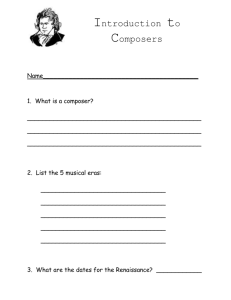 Introduction to Composers