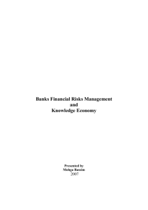 Banks Financial Risks Management and Knowledge Economy