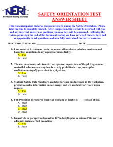 Test Answer Sheet
