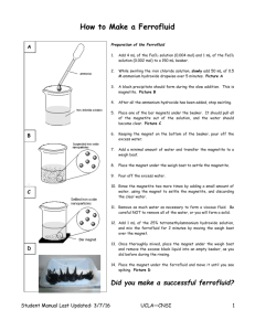 Ferrofluid Student Manual 2005