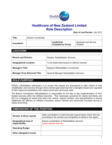 Relationship Management - Healthcare of New Zealand