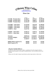 Wine Cellars price list (word format)