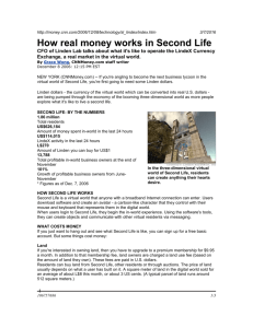 How real money works in Second Life