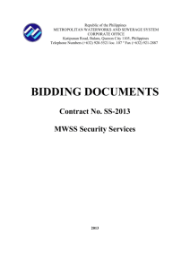 BIDDING DOCUMENTS_Security Services