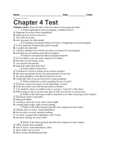 Name Date Class ______ Chapter 4 Test Multiple Choice: Place the
